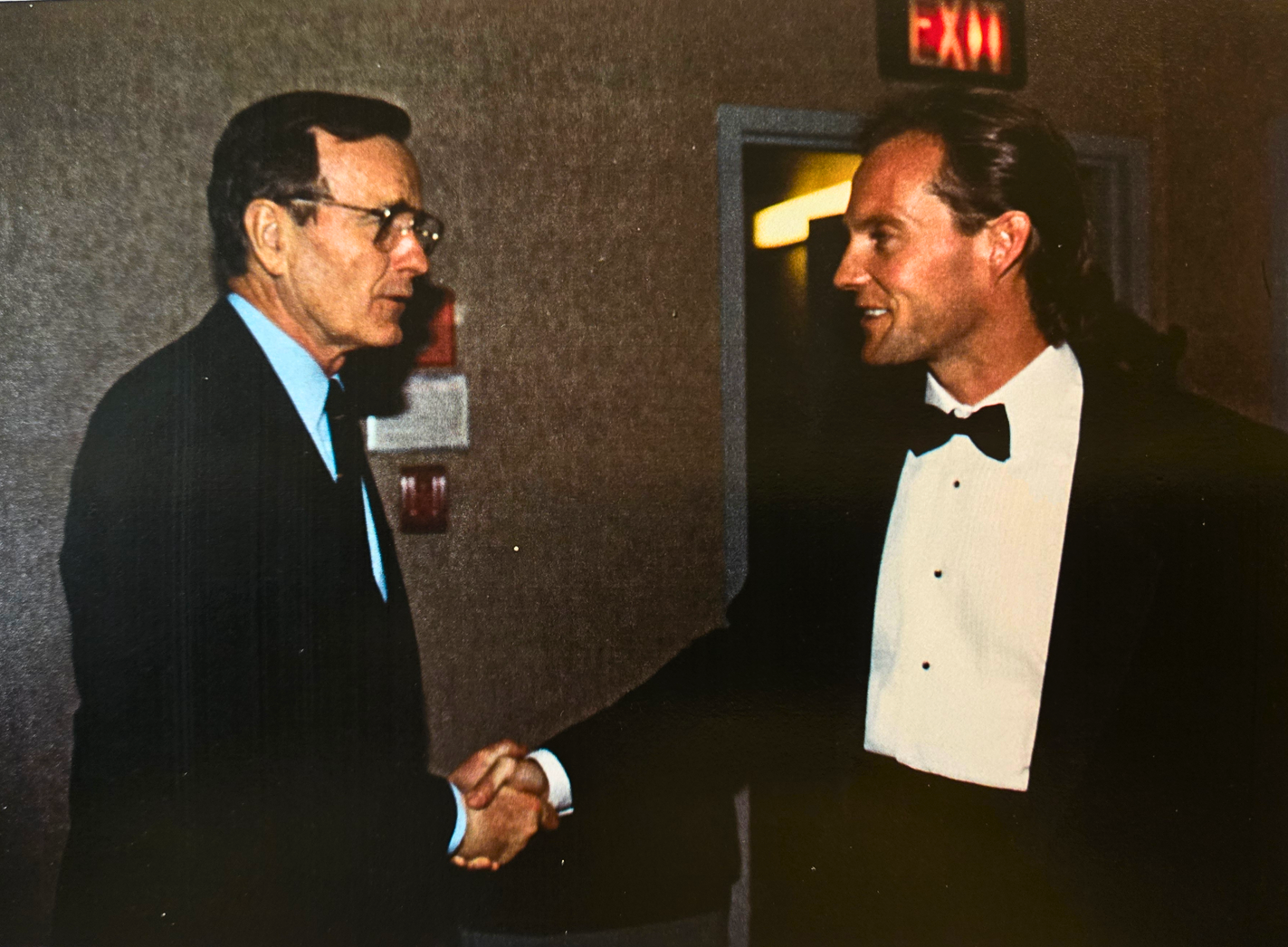 T. Eric Hart with President George Bush Sr. at The National Theater